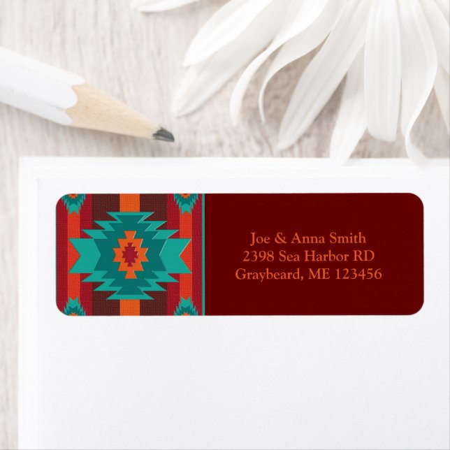 Etiqueta geométrica design do sudoeste (Insitu)