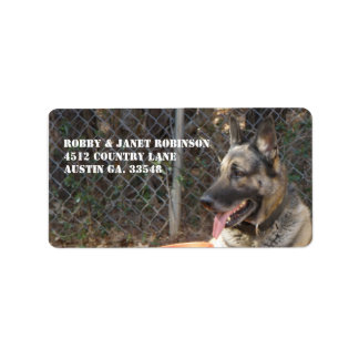 Etiqueta German shepherd Address Stickers