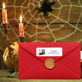 Etiqueta Ghost Pumpkin Grim Reaper Black Fresco Bonito Hall