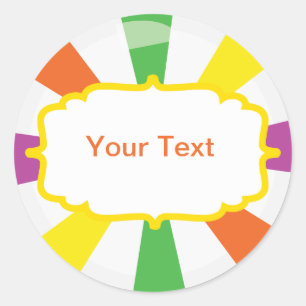 Etiqueta gigante do bufete dos doces do pirulito