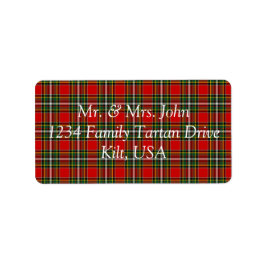 Etiqueta Gillispie Tartan Label
