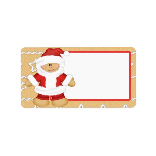 Etiqueta Gingerpão Papai Noel (Frente)