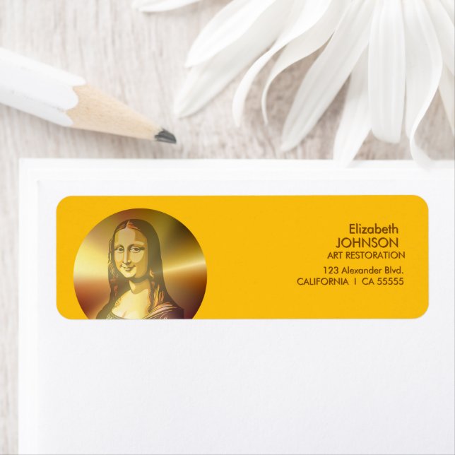 Etiqueta Gioconda Mona Lisa Leonardo Da Vinci Art (Insitu)