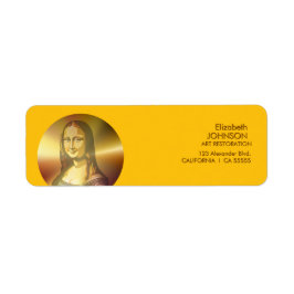 Etiqueta Gioconda Mona Lisa Leonardo Da Vinci Art