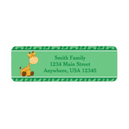 Etiqueta Girafa | Bebês Safari | Personalizado