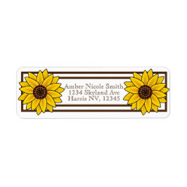 Etiqueta Girassóis