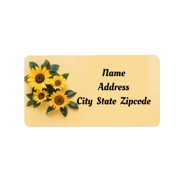 Etiqueta Girassol (Frente)