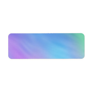 Etiqueta Girly Soft Rainbow Sky