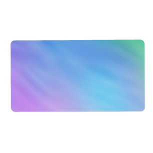 Etiqueta Girly Soft Rainbow Sky