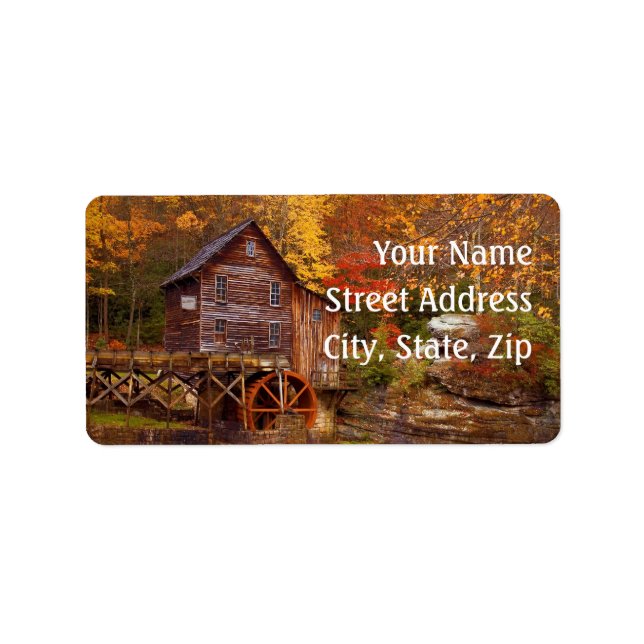 Etiqueta Glade Creek Grist Mill (Frente)