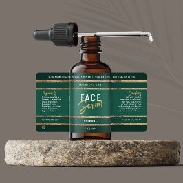 Etiqueta Glitter Dourado Elegante Glitter Garrafa Cosmética