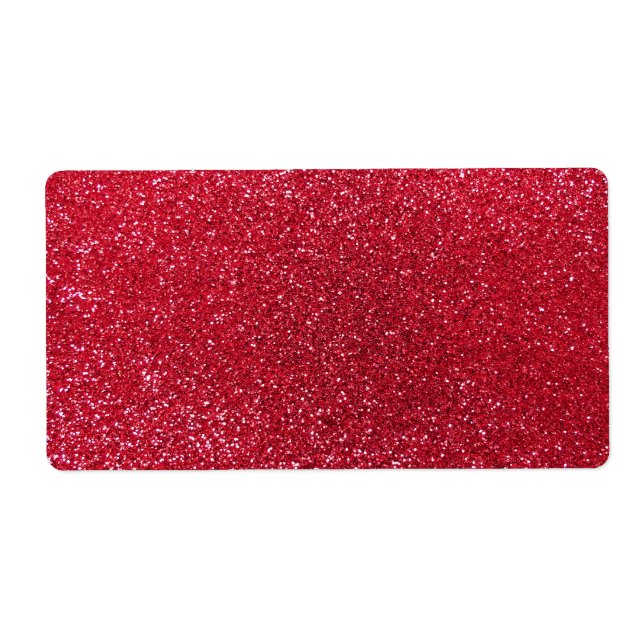Etiqueta Glitter vermelho (Frente)