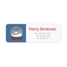 Globo de neve com casa pequena -