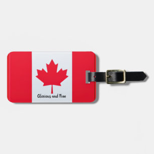 Etiqueta Gloriosa e de Bagagem Livre do Canadá