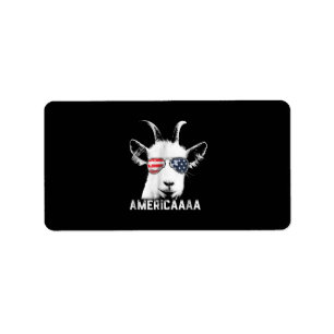 Etiqueta Goat Funny Goat America