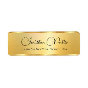 Etiqueta Gold Professional Elegant Template Typography