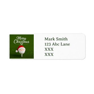 Etiqueta Golf tema de Natal