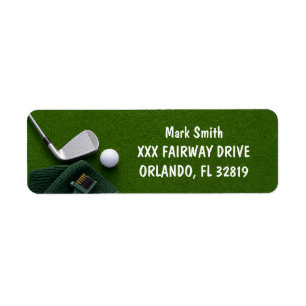 Etiqueta Golfe com Nome para golfista 