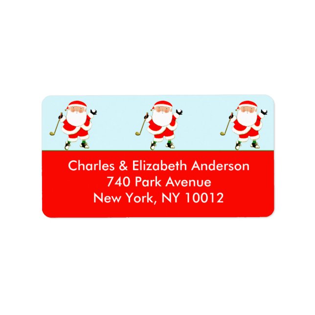 Etiqueta Golfe Natal (Frente)