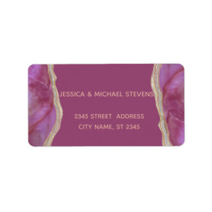 Etiqueta Goma-chic agata elegante romântico