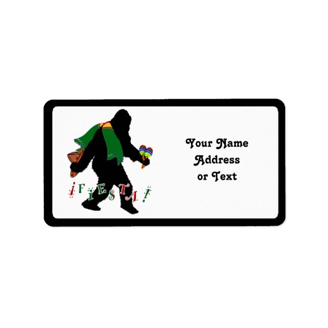 Etiqueta Gone Squatchin - Praça Fiesta (Frente)