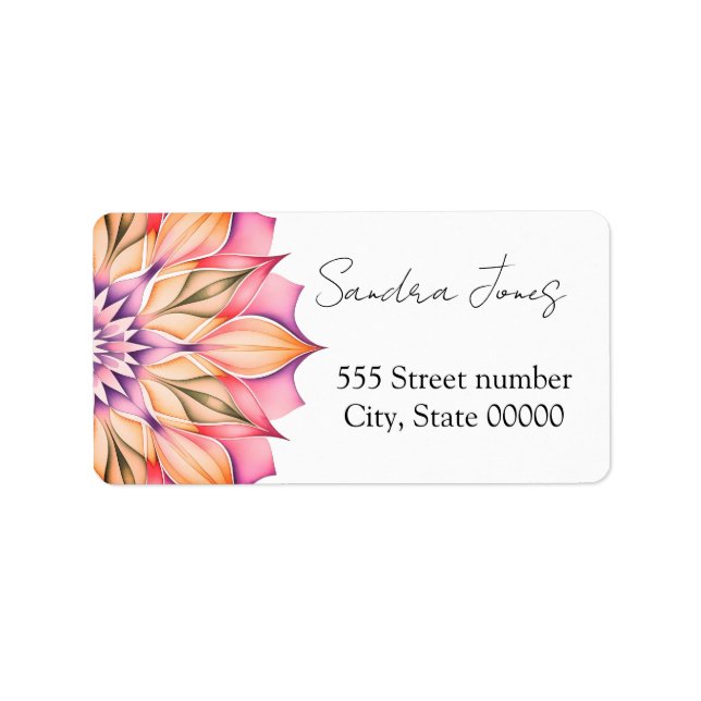 Etiqueta Gorgeous address labels (Frente)
