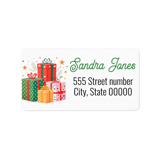 Etiqueta Gorgeous address labels holiday (Frente)