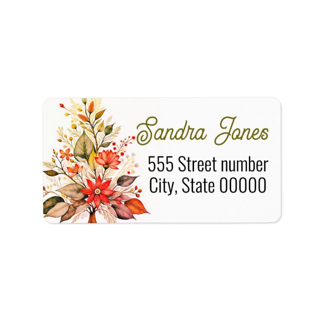 Etiqueta Gorgeous address labels holiday (Frente)