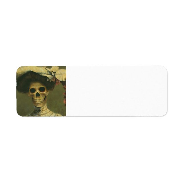 Etiqueta Gótica Skeleton Lady Lables (Frente)