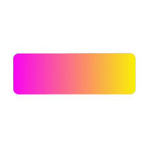 Etiqueta Gradiente Amarelo Magenta