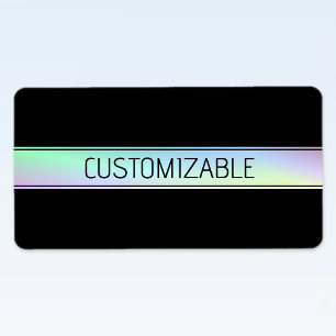 Etiqueta Gradiente Colorido Moderno e Texto Editável