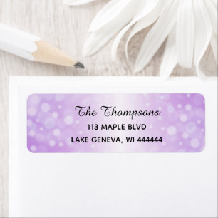 Etiqueta Gradiente Roxo Elegante Simples