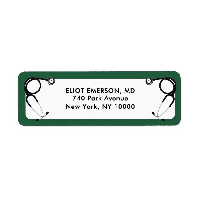 Etiqueta Graduação de Médico (Frente)