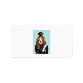 Etiqueta Graduado em Basset Hound