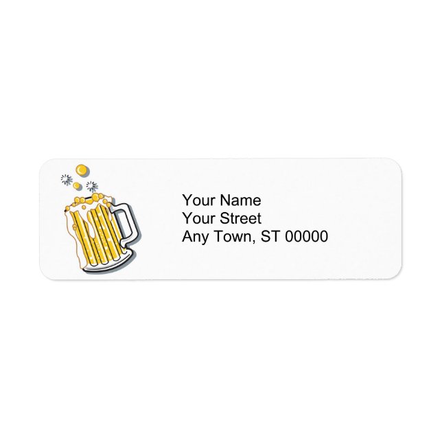Etiqueta gráfico de cerveja estilo retro (Frente)