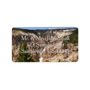 Etiqueta Grande Canyon do Yellowstone