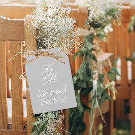 Etiqueta Grande para Assentos Reservados de Casame