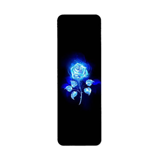 Etiqueta Gravação de Rosa Azul (Frente)
