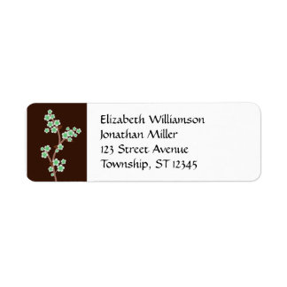 Etiqueta Green Cherry Blossom Brown Return Labs