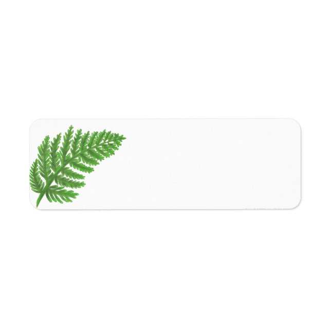 Etiqueta Green Fern (Frente)