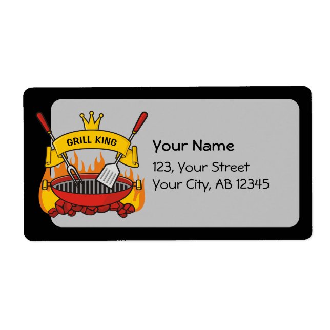 Etiqueta Grill King (Frente)