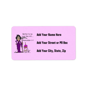 Etiqueta Grim Reaper Birthday Humor