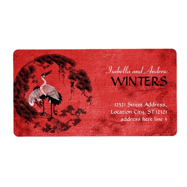 Etiqueta gruas orientais (Frente)