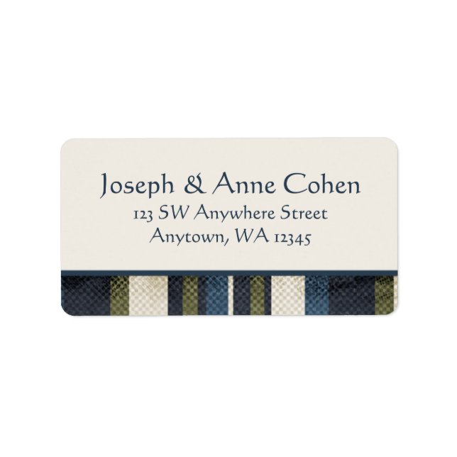 Etiqueta Grunge Stripes (Frente)