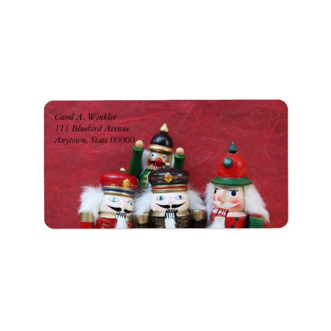 Etiqueta Grupo Nutcracker em vermelho (Frente)