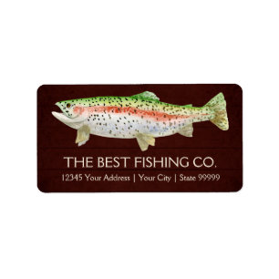 Etiqueta Guia Russo do Barco do Lago Fish Business