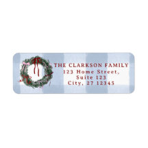 Guirlanda Caprichosa de Férias Azul Gingham para E