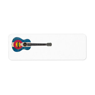 Etiqueta Guitarra acústica envelhecida e vestida da