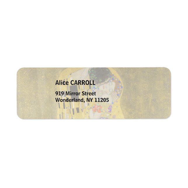 Etiqueta Gustav Klimt - The Biss (Frente)