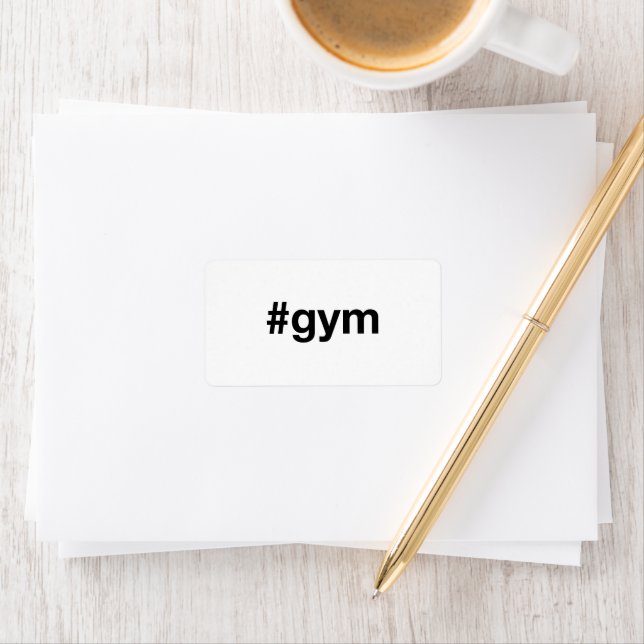 Etiqueta GYM Hashtag (Insitu)